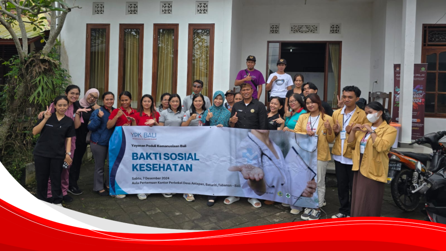 Bakti Sosial Pemeriksaan Kesehatan Terpadu oleh Yayasan Peduli Kemanusiaan Bali (YPK Bali)